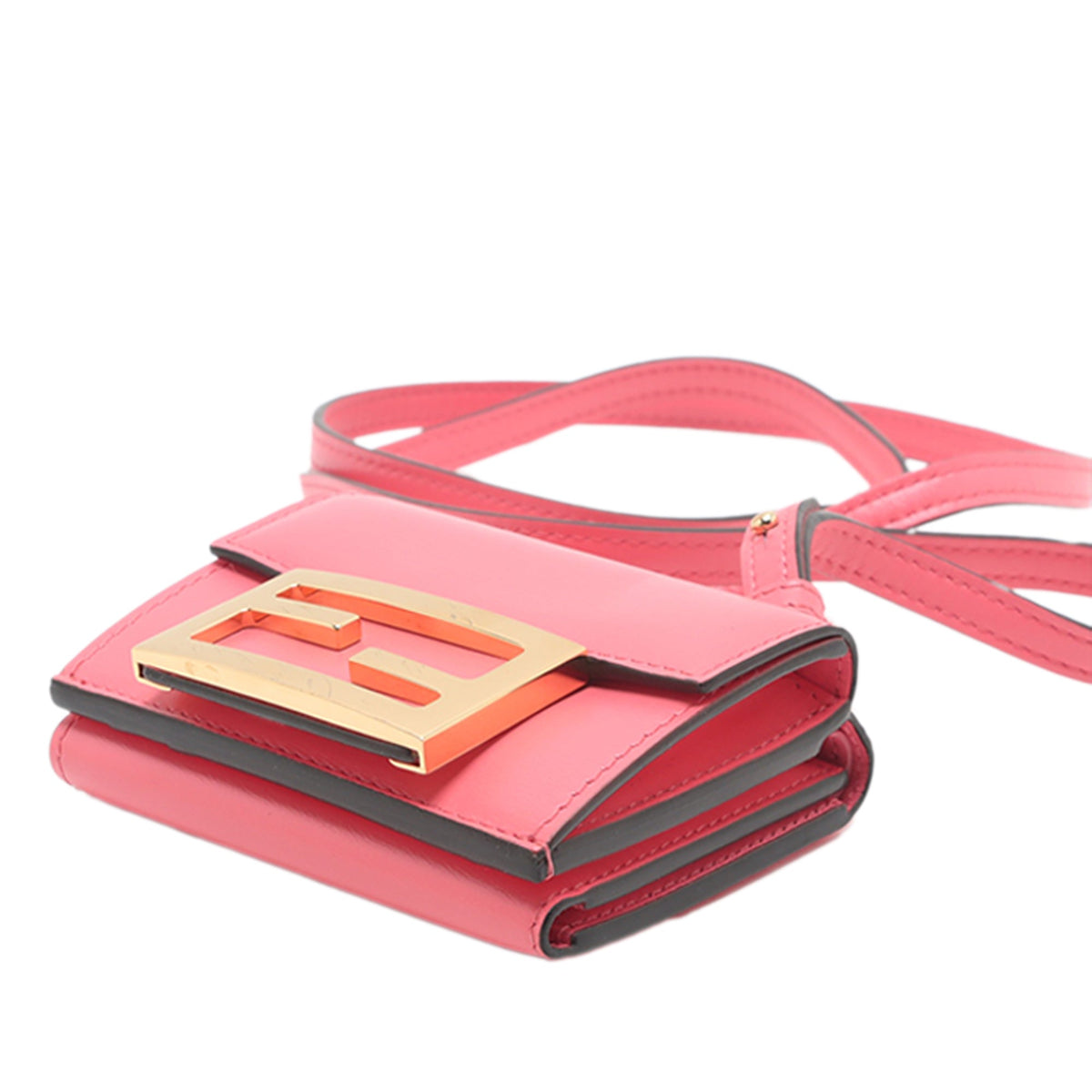 Fendi Micro Leather FF Wallet on Strap