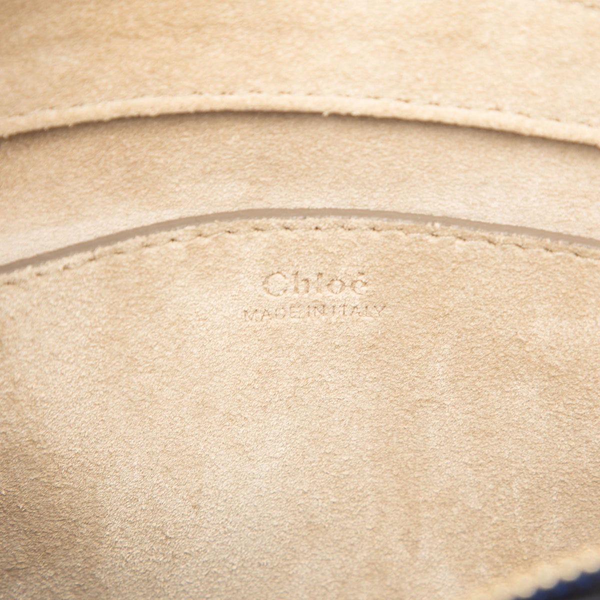 Chloé Small Calfskin and Suede Pixie Satchel — Blue