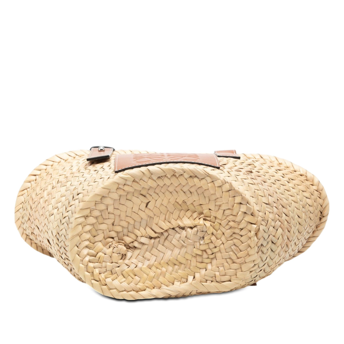 LOEWE Small Raffia Anagram Basket Tote