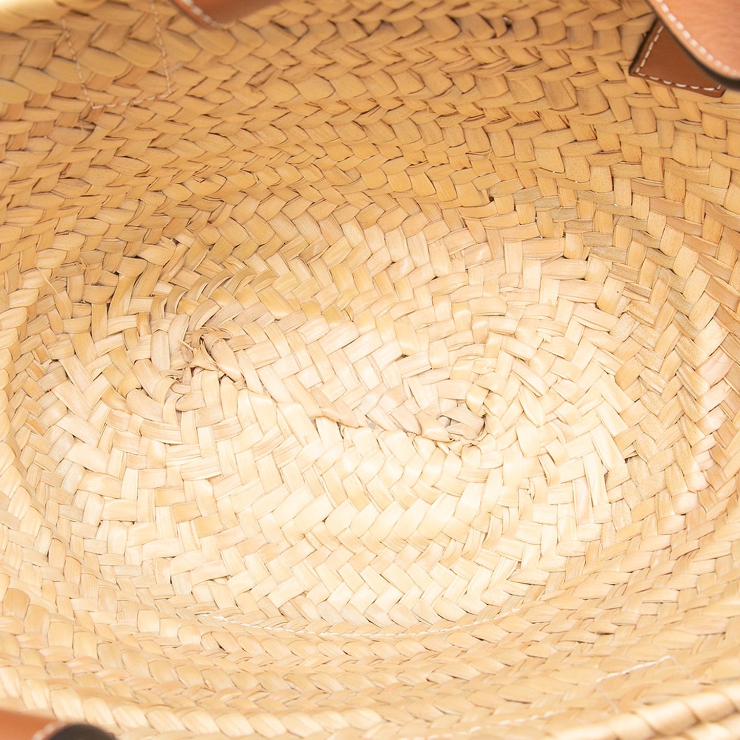 LOEWE Small Raffia Anagram Basket Tote