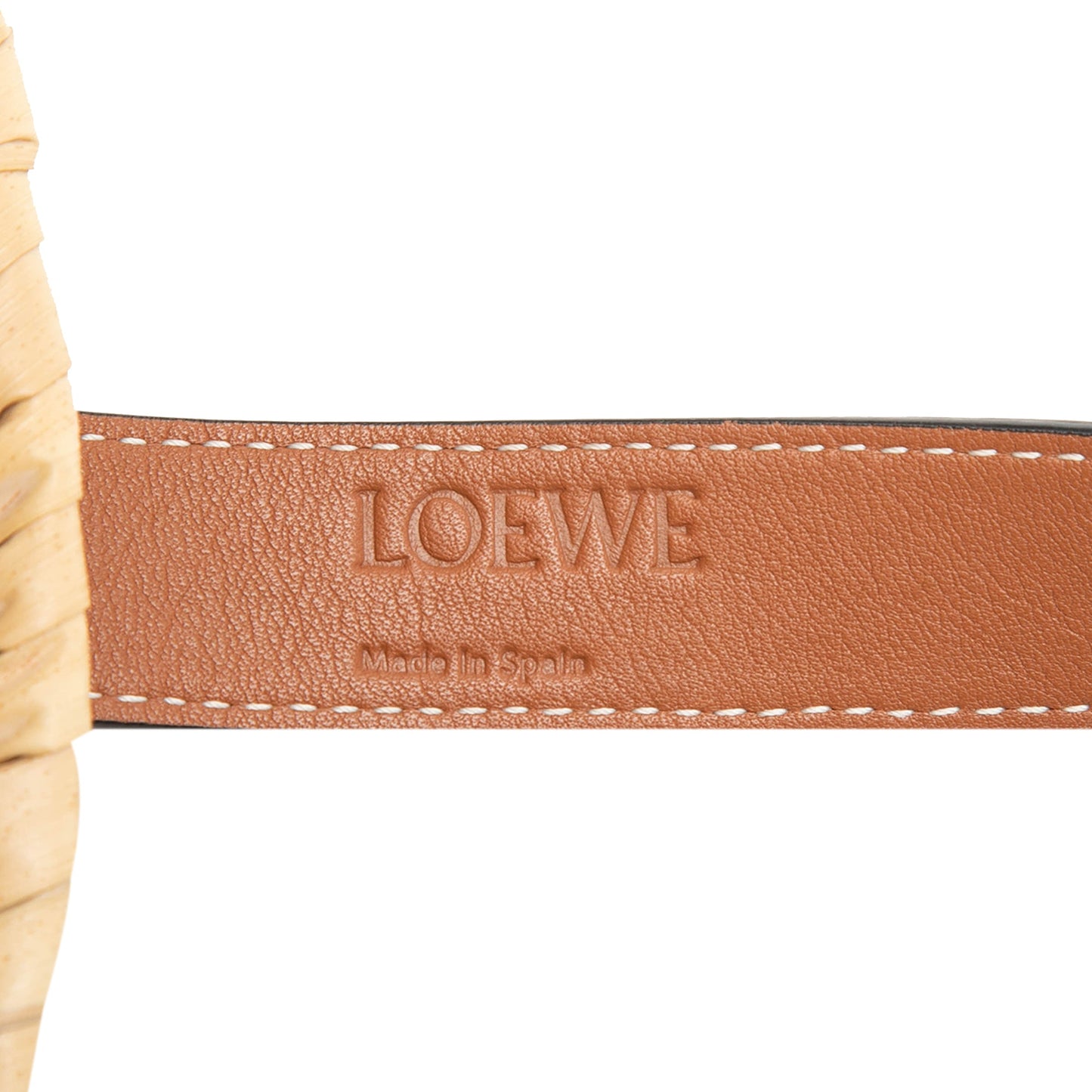 LOEWE Small Raffia Anagram Basket Tote