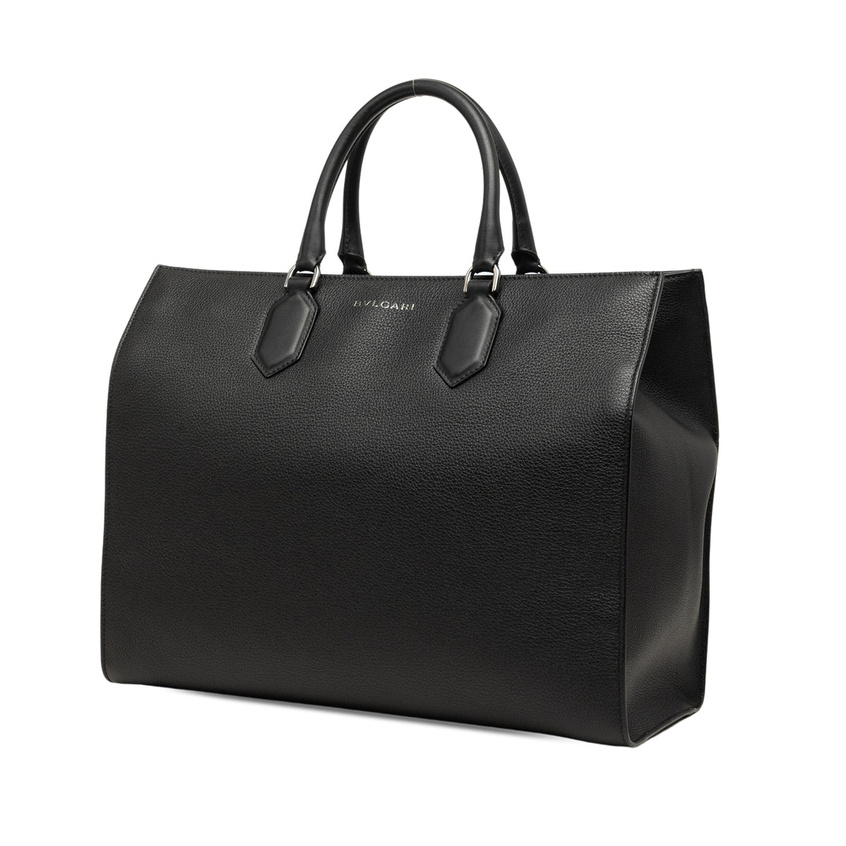 Bvlgari Leather Logo Satchel