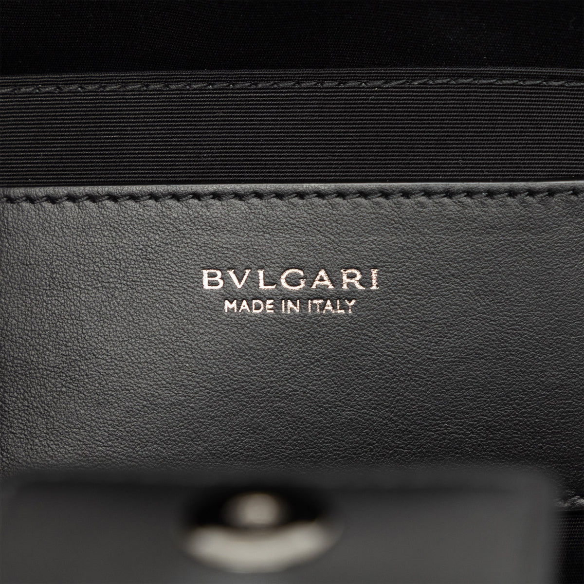 Bvlgari Leather Logo Satchel