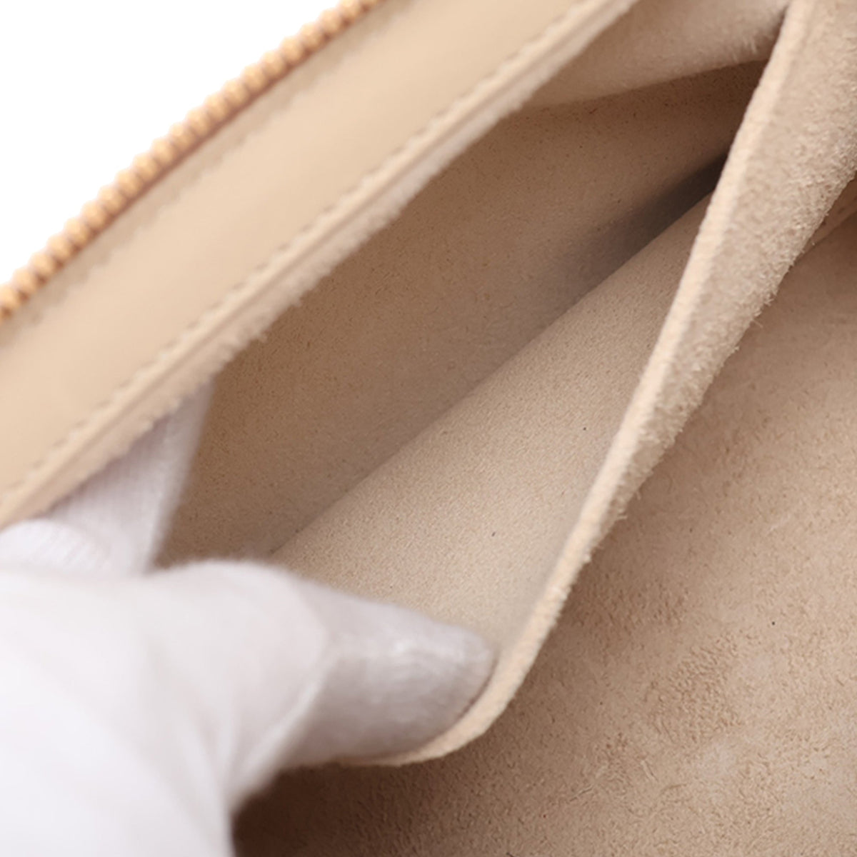 Celine Small Leather Doctor Pouch — Beige