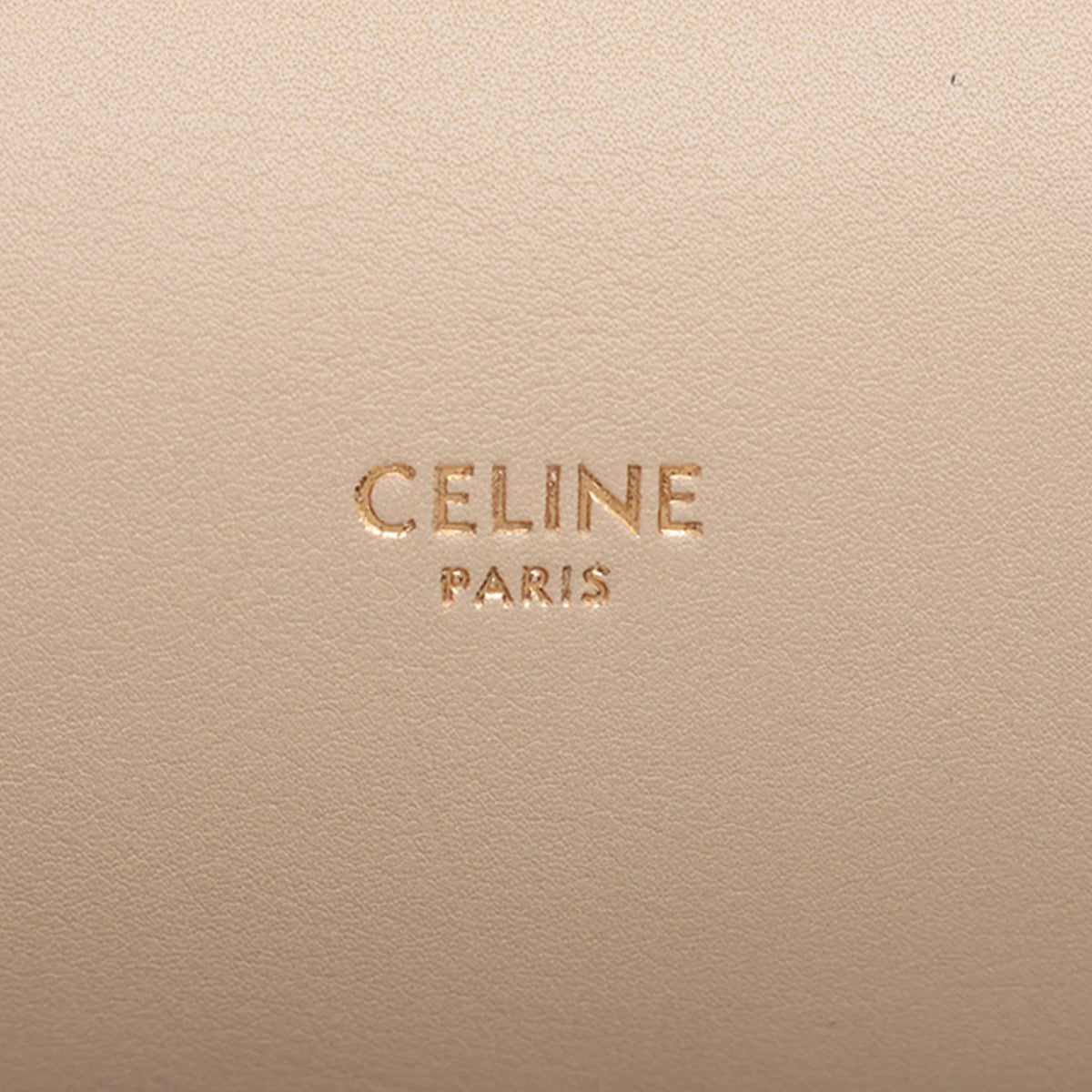 Celine Small Leather Doctor Pouch — Beige