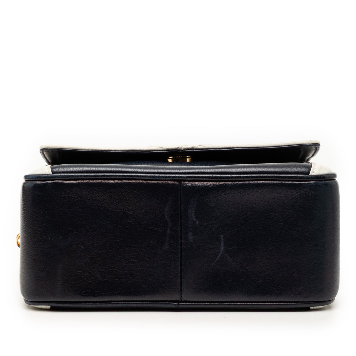 CC Lambskin Border Tassel Chain Camera Bag