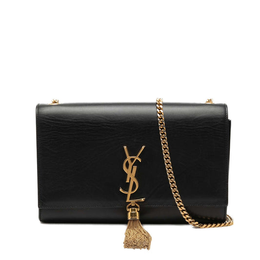 Saint Laurent Medium Smooth Calfskin Classic Monogram Kate Tassel Crossbody