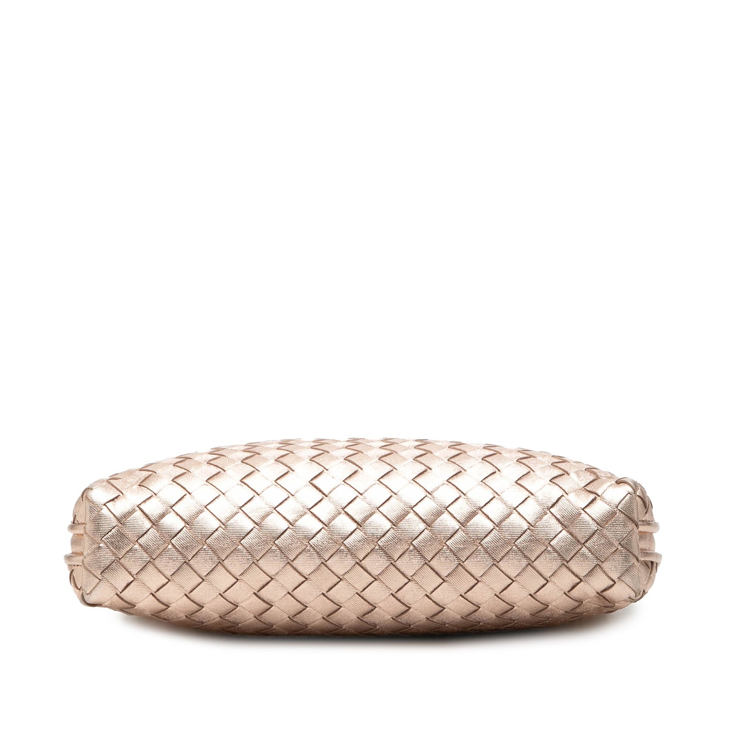 Bottega Veneta Metallic Nappa Intrecciato Nodini Crossbody