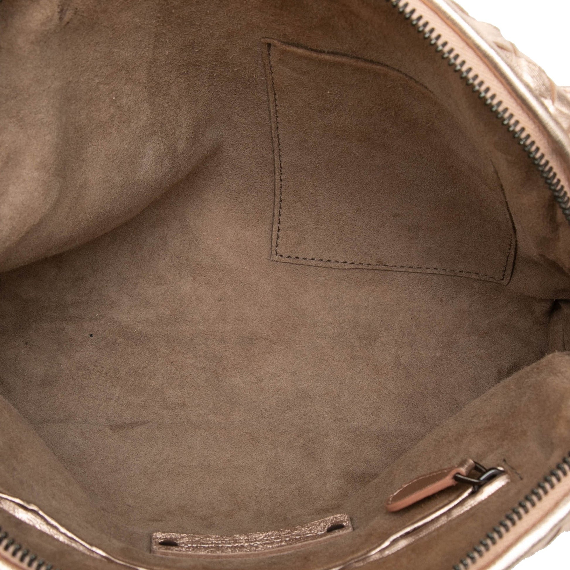 Bottega Veneta Metallic Nappa Intrecciato Nodini Crossbody