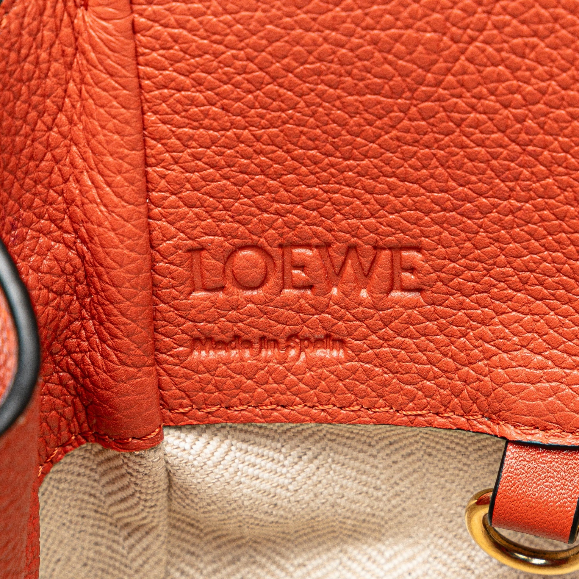 LOEWE Small Leather Hammock Satchel