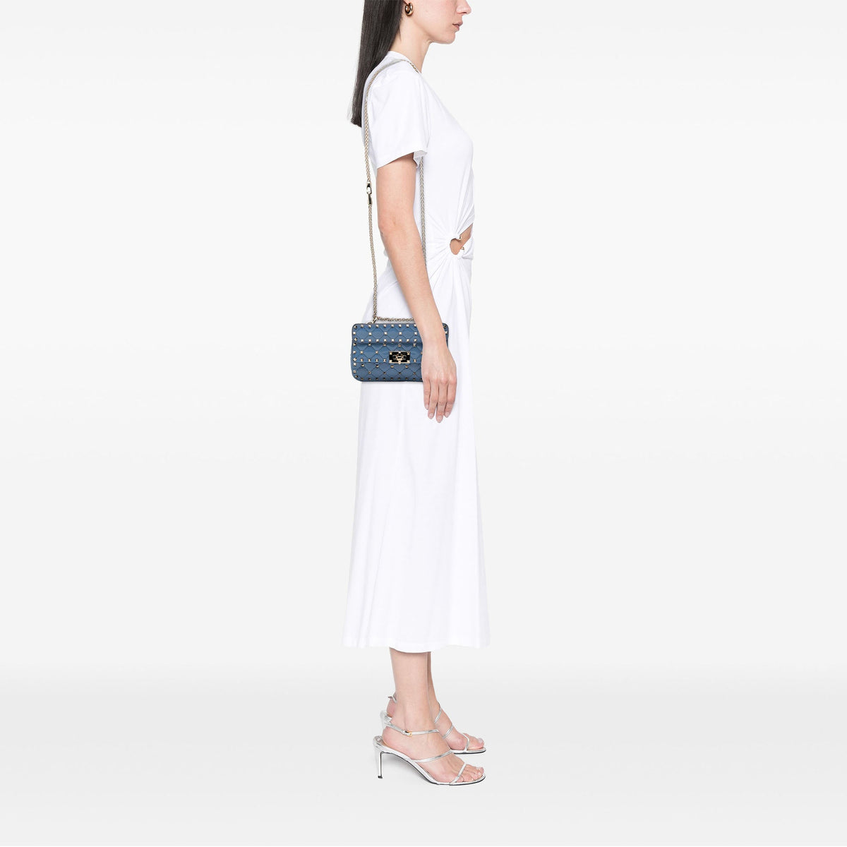 Valentino Small Patent Rockstud Spike Satchel