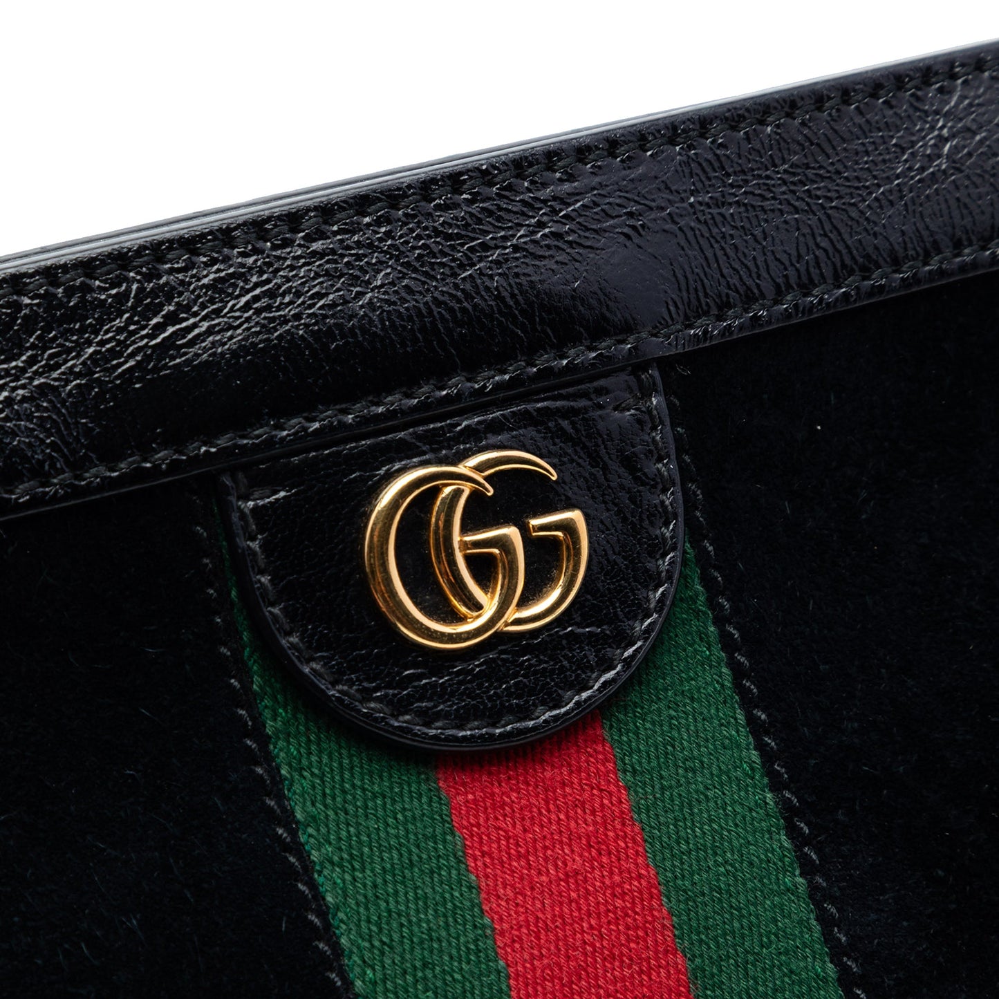 Gucci Small Suede Web Ophidia Chain Crossbody