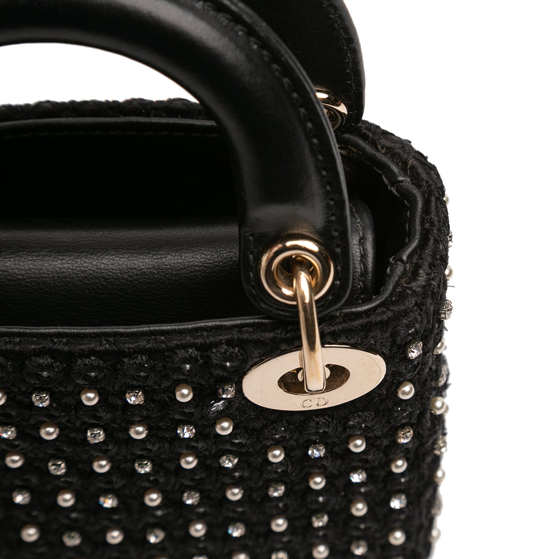 Dior Micro Satin Crystal Embellished Lady Dior