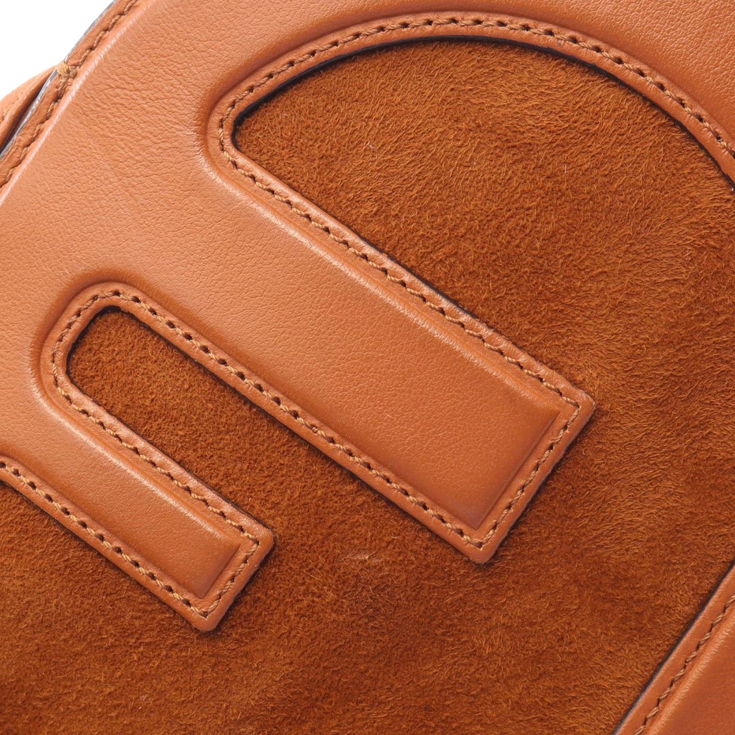 Fendi Calfskin and Suede O Lock Phone Holder