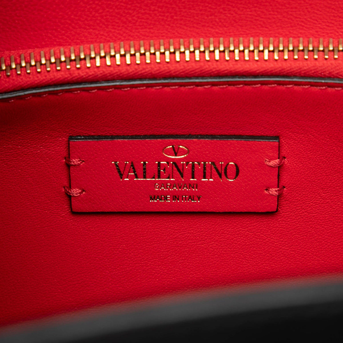 Valentino Medium Smooth Calfskin VRing Top Handle Bag
