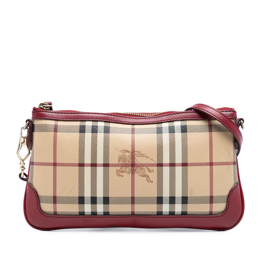 Burberry Haymarket Check Coated Canvas Peyton Crossbody