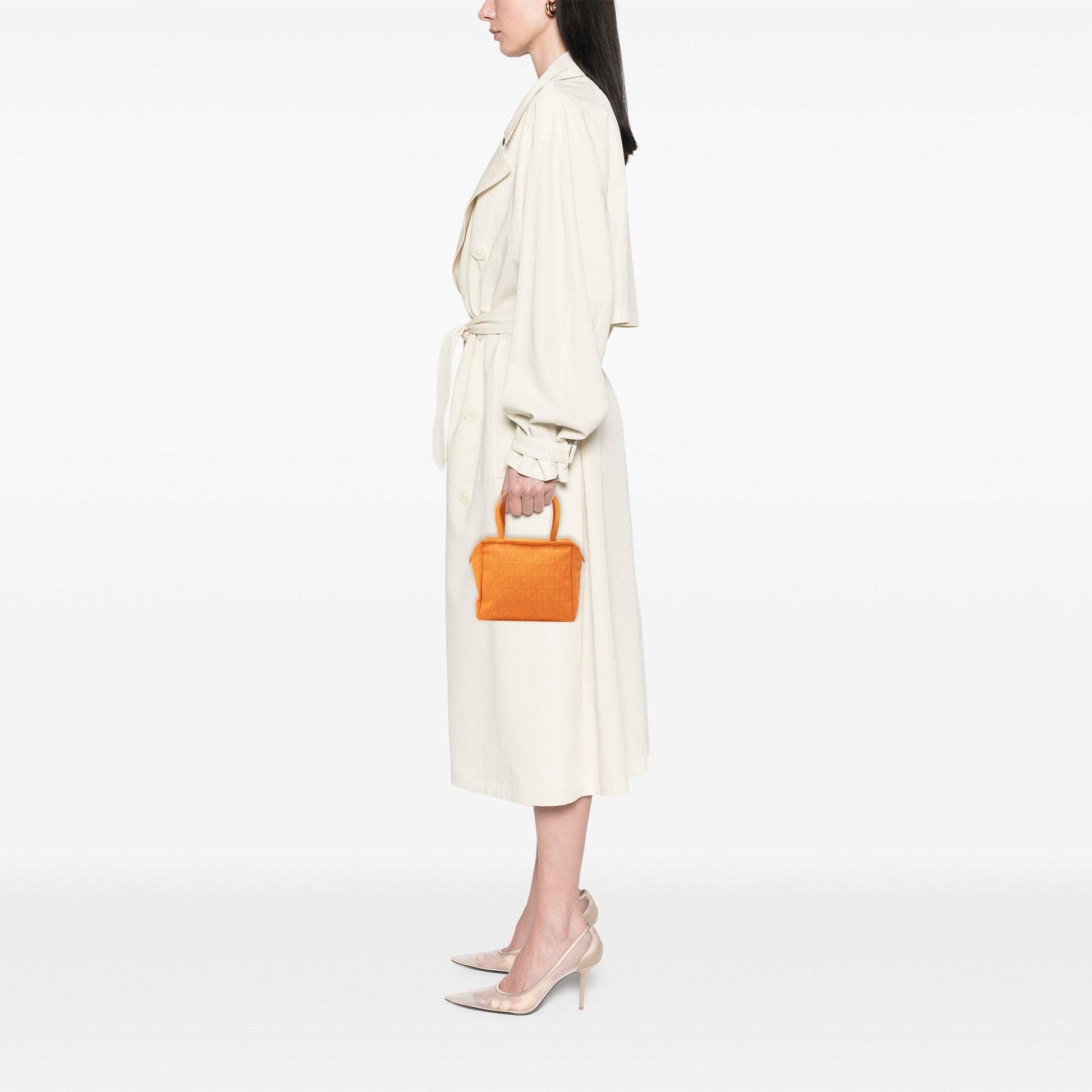 Fendi Zucchino Canvas Handbag