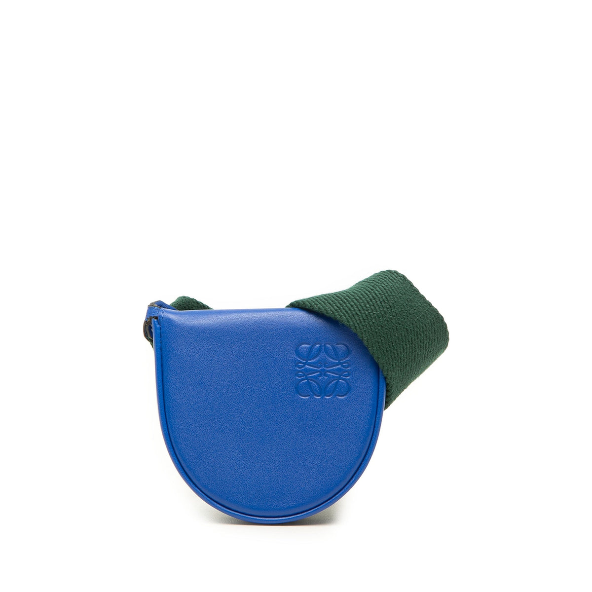 LOEWE Mini Soft Calfskin Heel Pouch — Blue