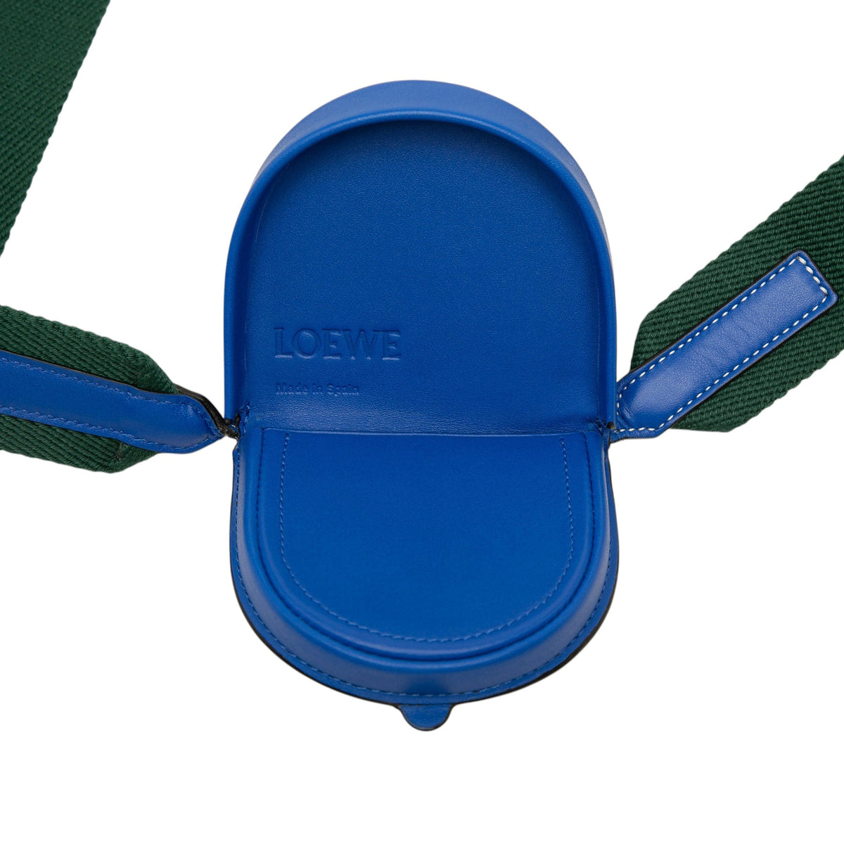 LOEWE Mini Soft Calfskin Heel Pouch — Blue