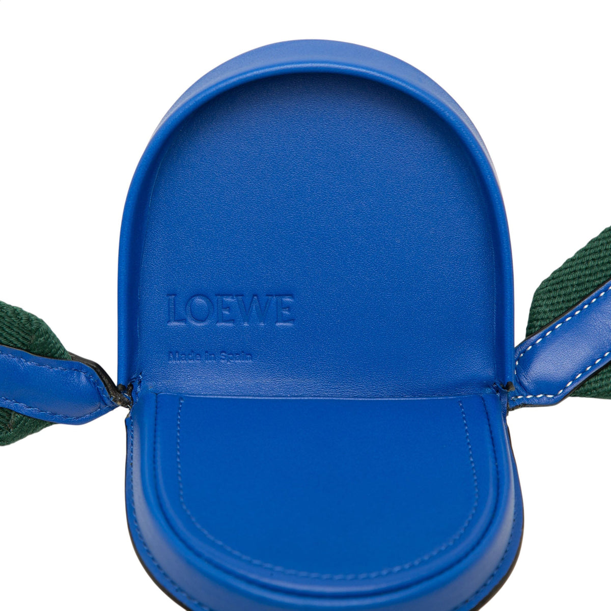 LOEWE Mini Soft Calfskin Heel Pouch — Blue