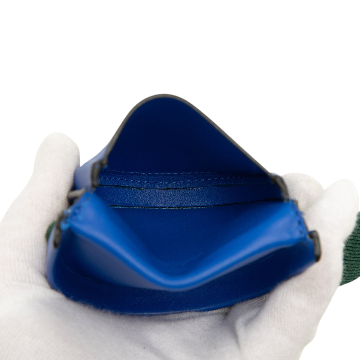 LOEWE Mini Soft Calfskin Heel Pouch — Blue