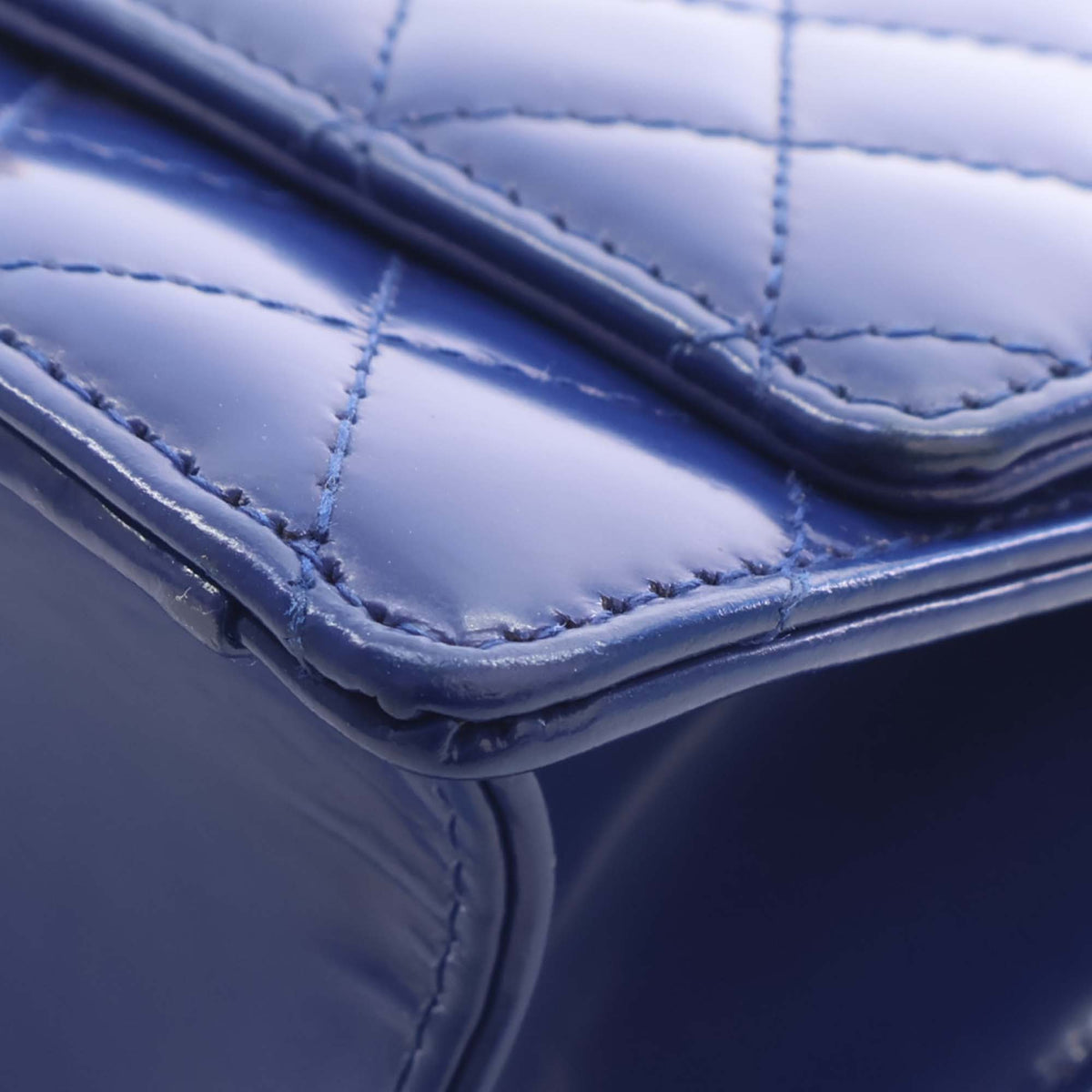 Chanel CC Quilted Patent Square Flap