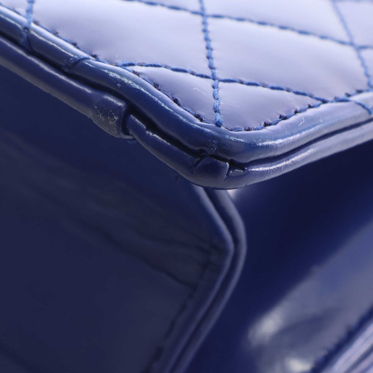 Chanel CC Quilted Patent Square Flap