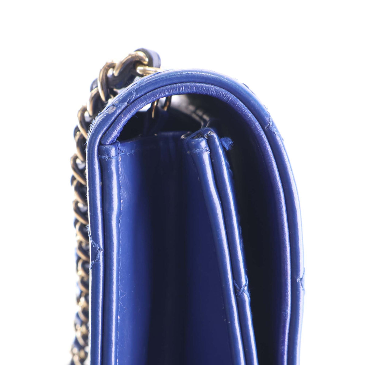 Chanel CC Quilted Patent Square Flap
