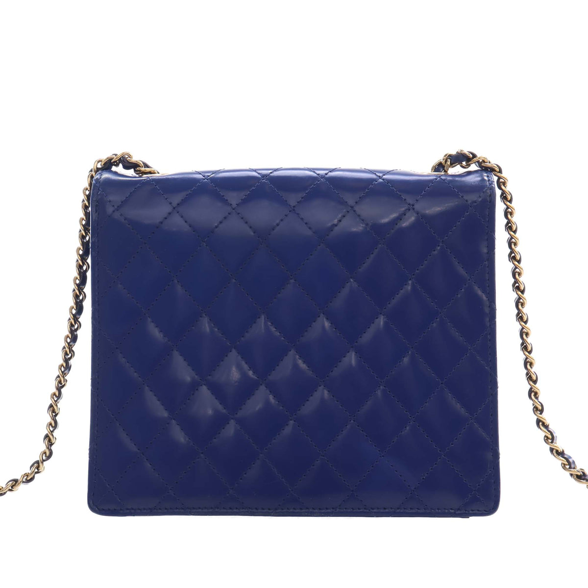 Chanel CC Quilted Patent Square Flap