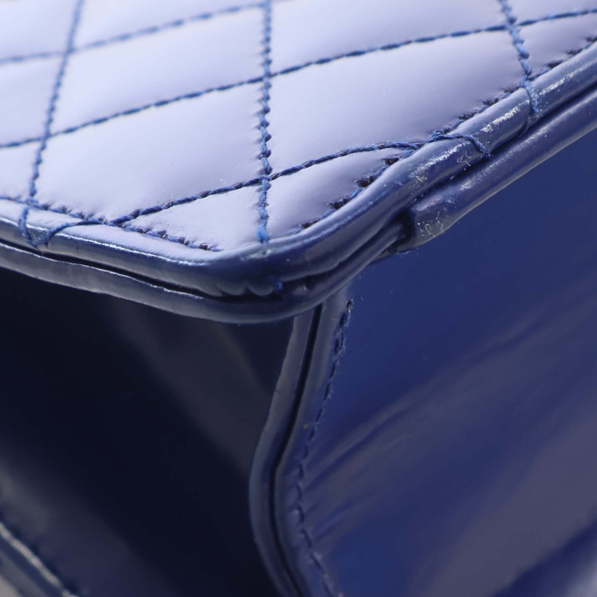 Chanel CC Quilted Patent Square Flap