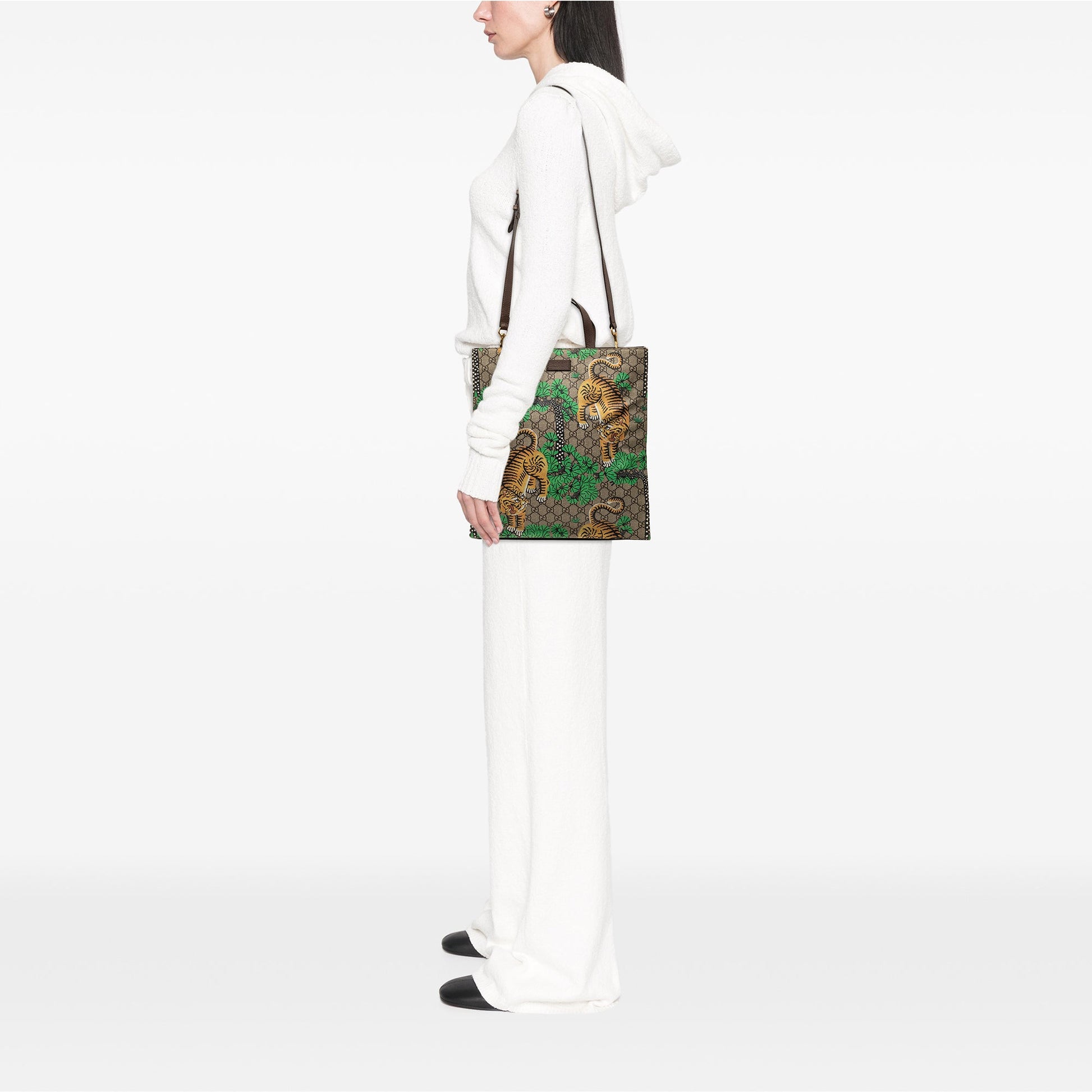 Gucci GG Supreme Bengal Convertible Tote