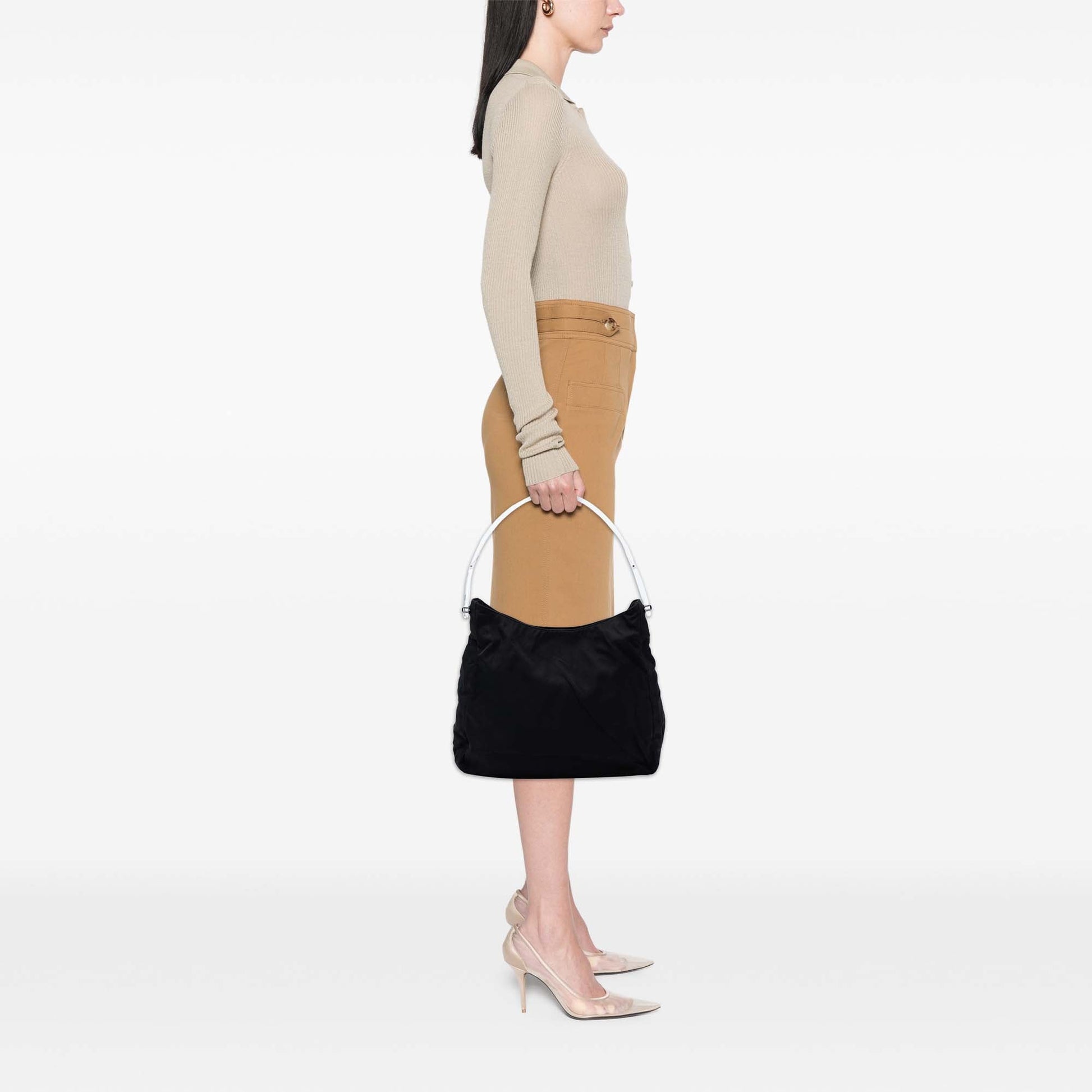 Prada Tessuto Acrylic Handle Bag