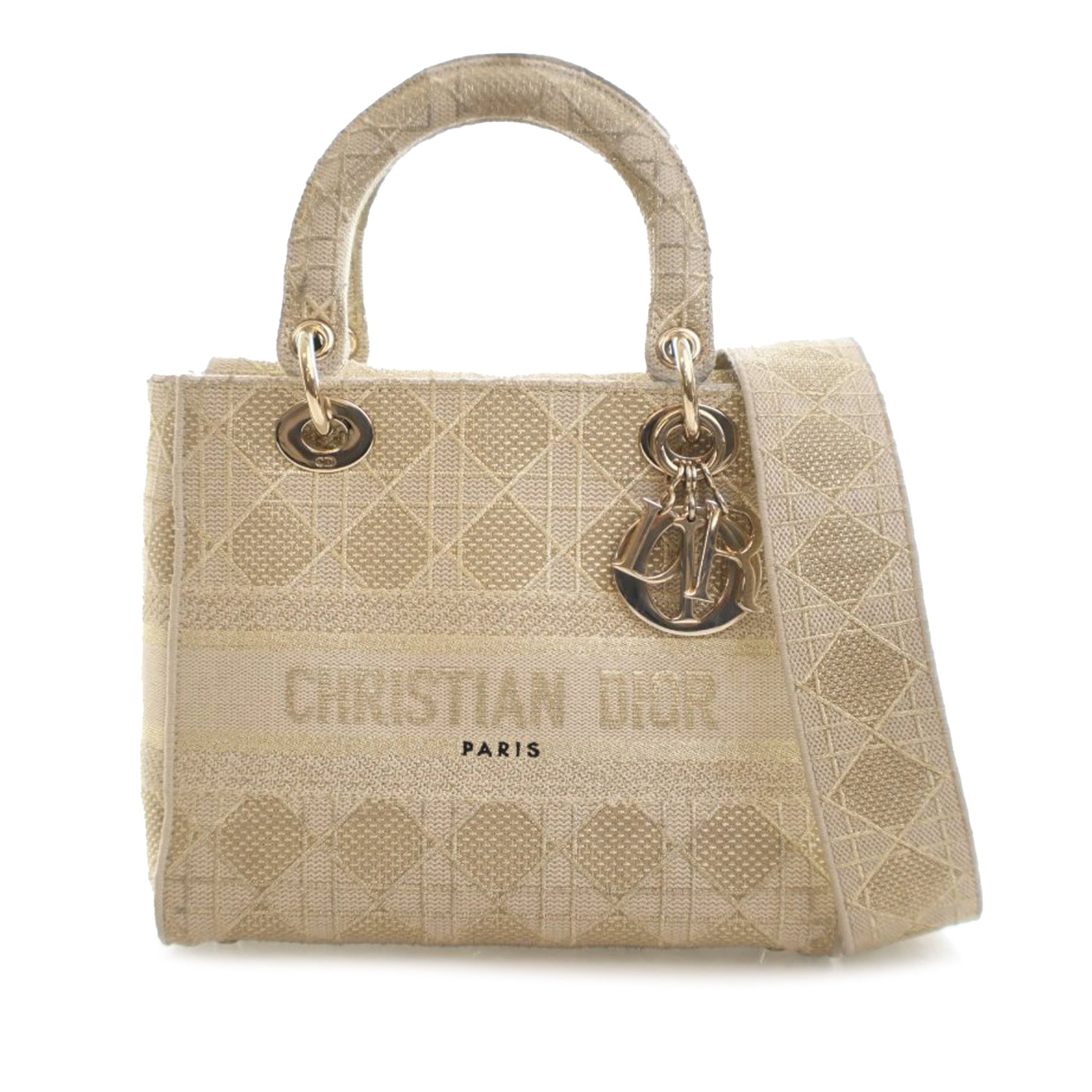Dior Medium Canvas Cannage Lady D Lite