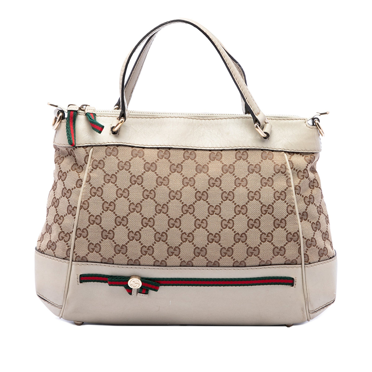 Gucci GG Canvas Web Mayfair Satchel