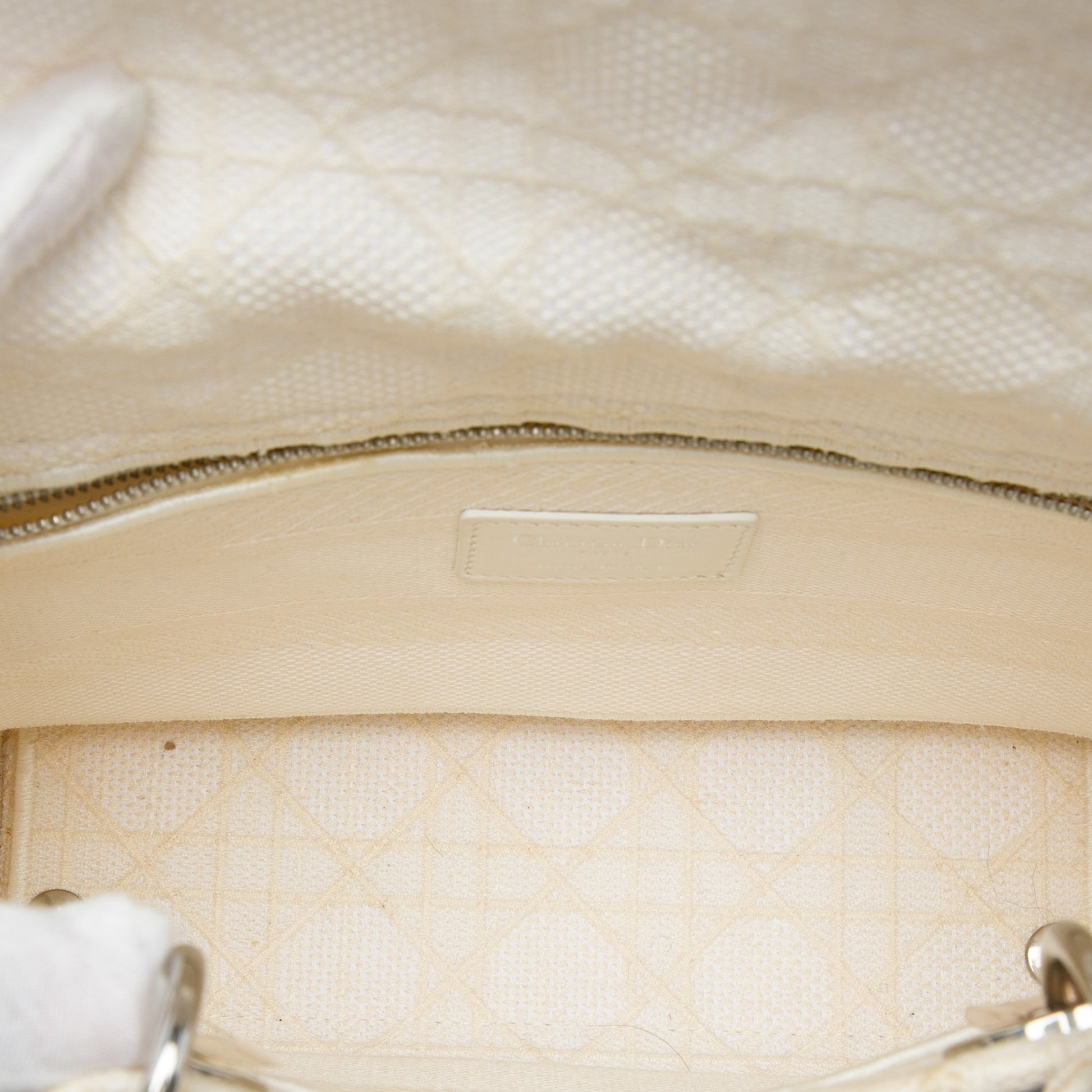 Dior Medium Embroidered Canvas Cannage Lady D Lite