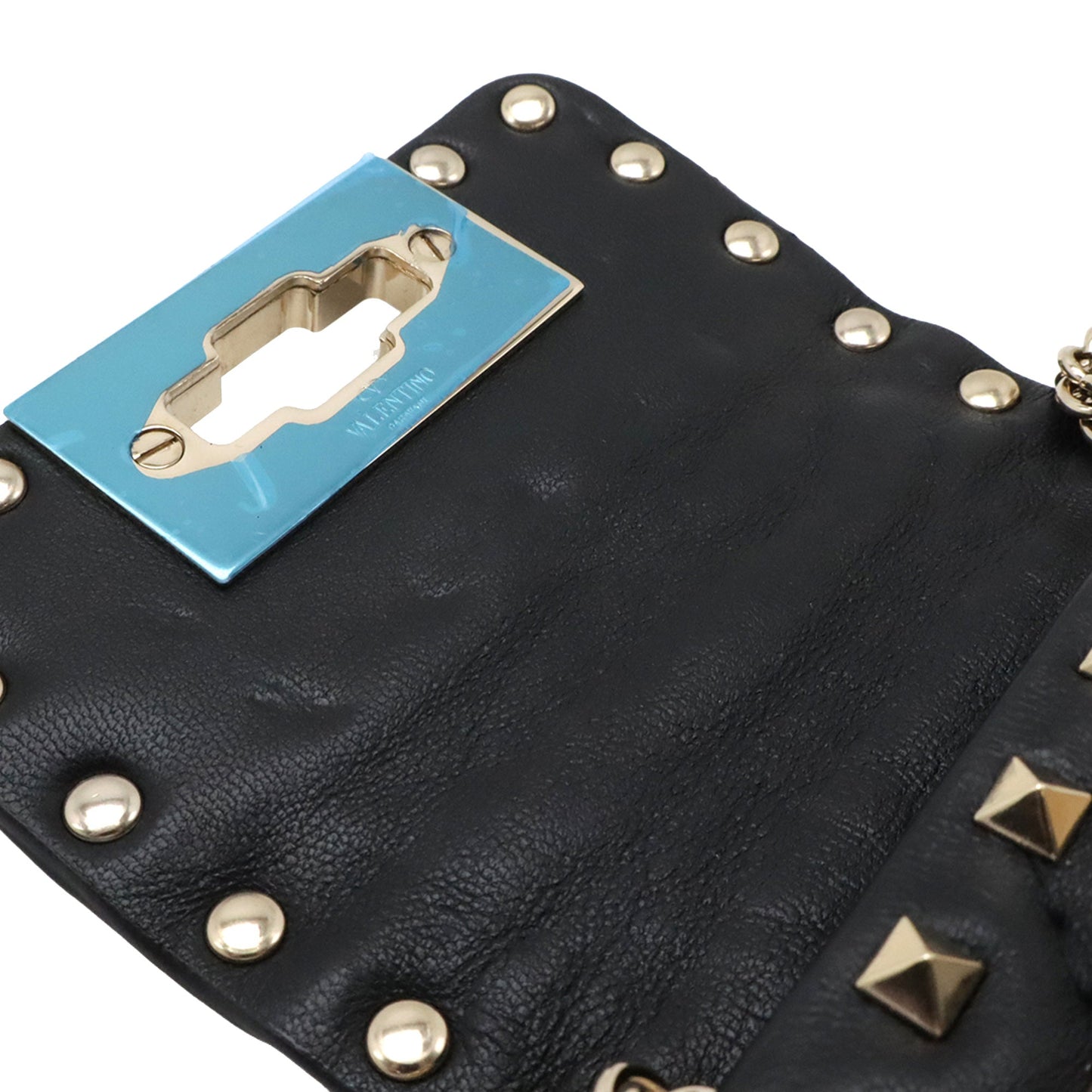Valentino Lambskin Rockstud Spike Phone Case Crossbody