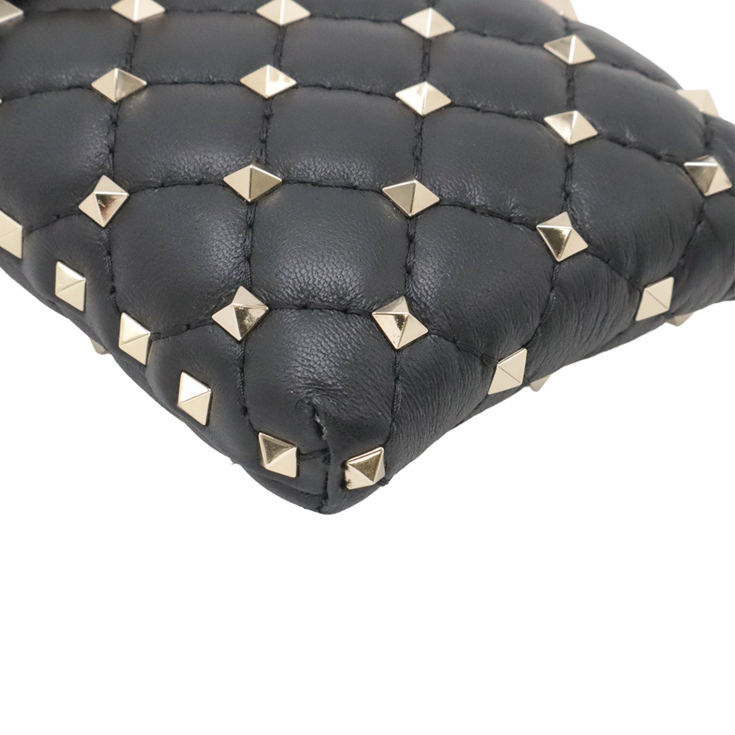 Valentino Lambskin Rockstud Spike Phone Case Crossbody