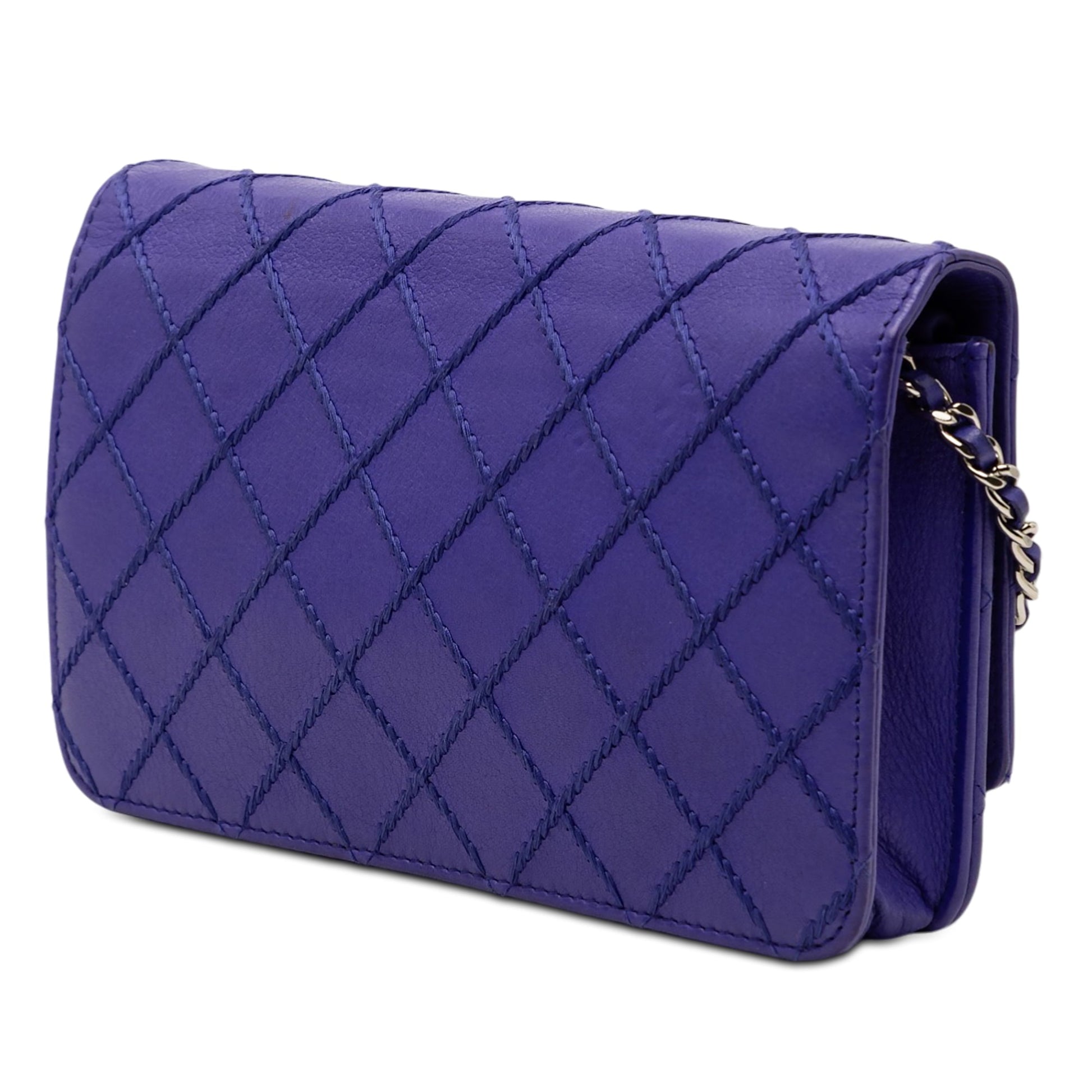 Chanel CC Quilted Calfskin Fancy Wallet On Chain