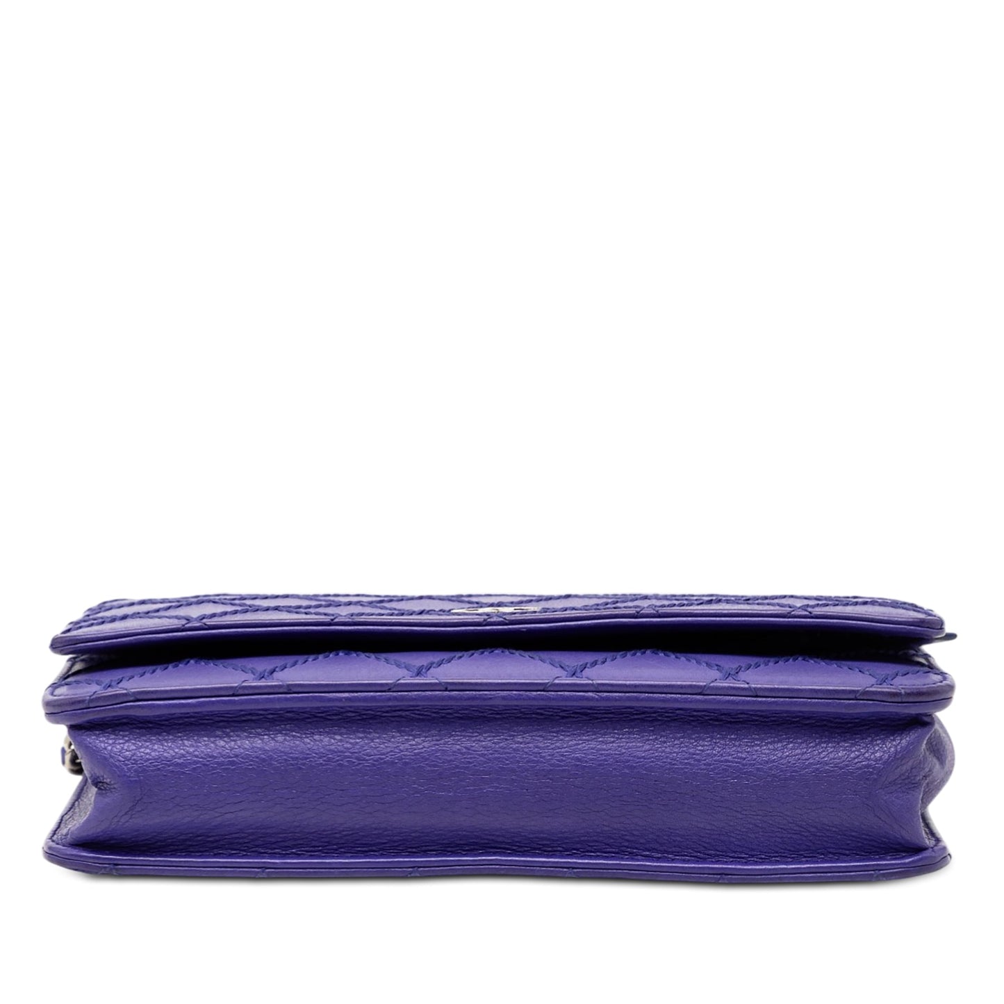 Chanel CC Quilted Calfskin Fancy Wallet On Chain
