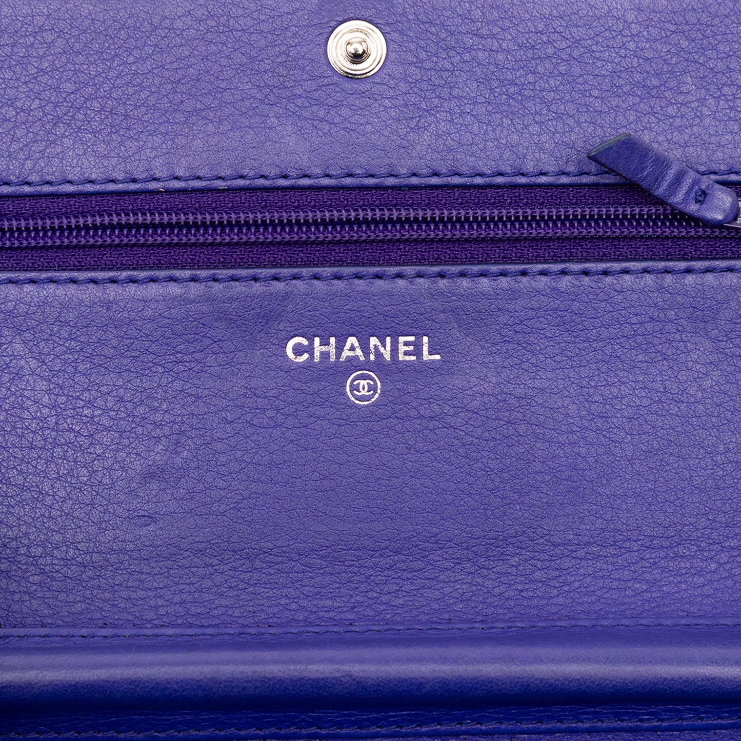 Chanel CC Quilted Calfskin Fancy Wallet On Chain