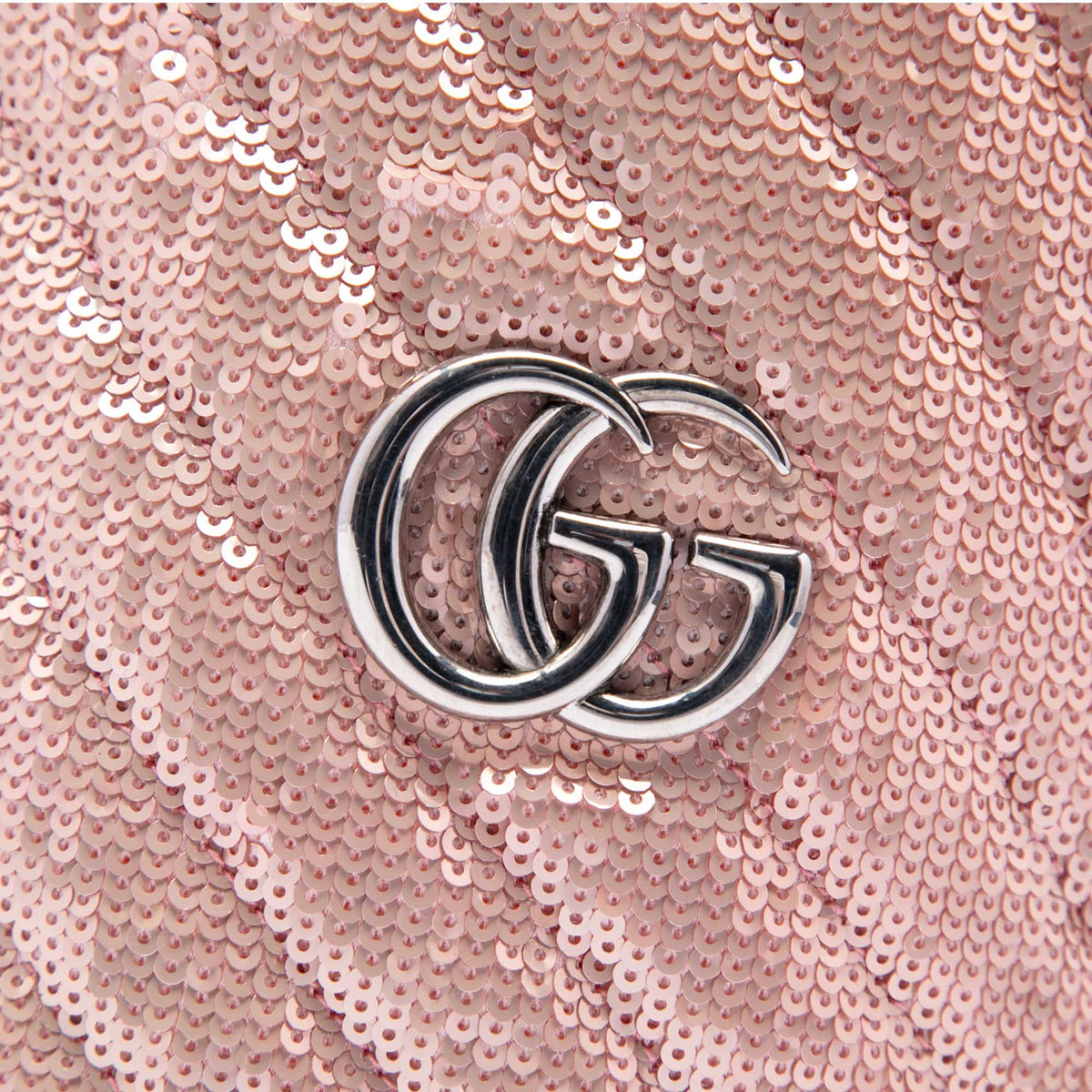 Gucci Small GG Marmont Sequined Diagonal Matelasse Calfskin Bucket Bag