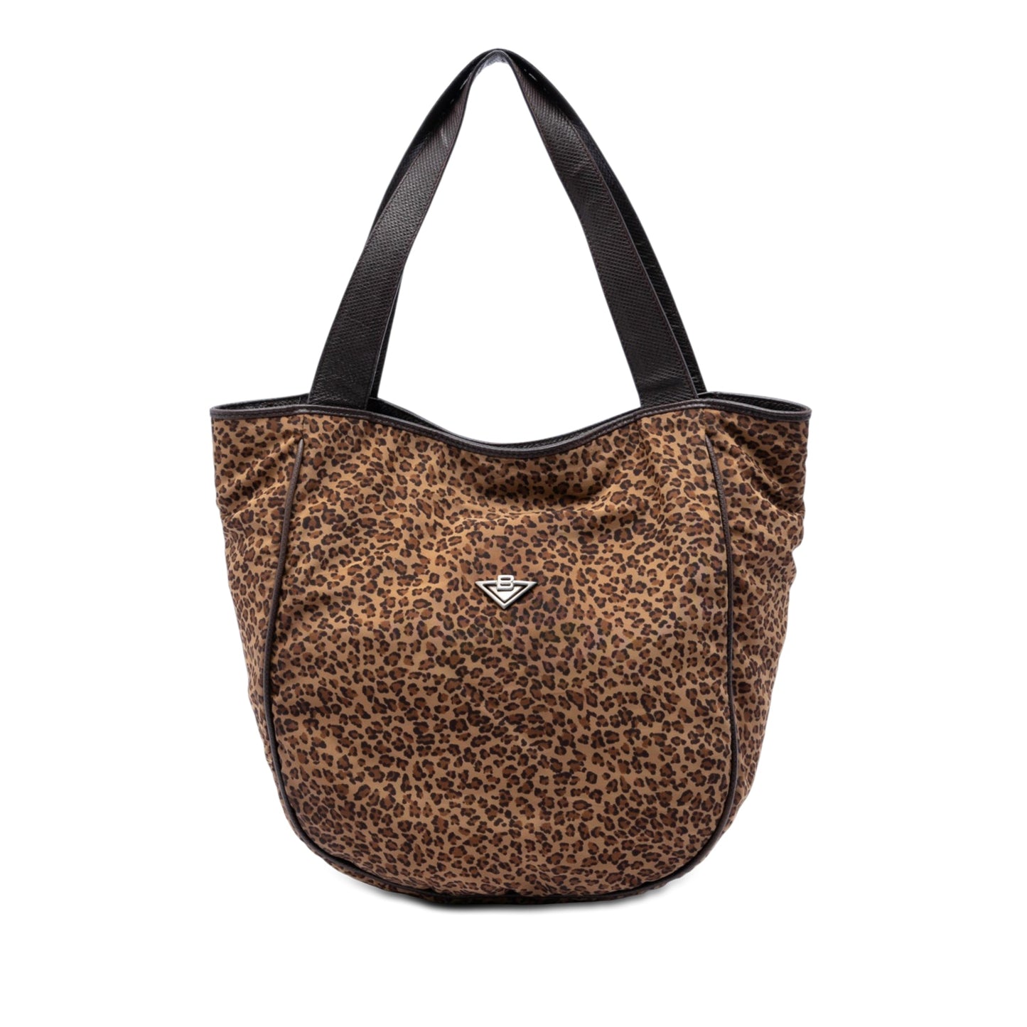 Bottega Veneta Nylon Leopard Print Tote