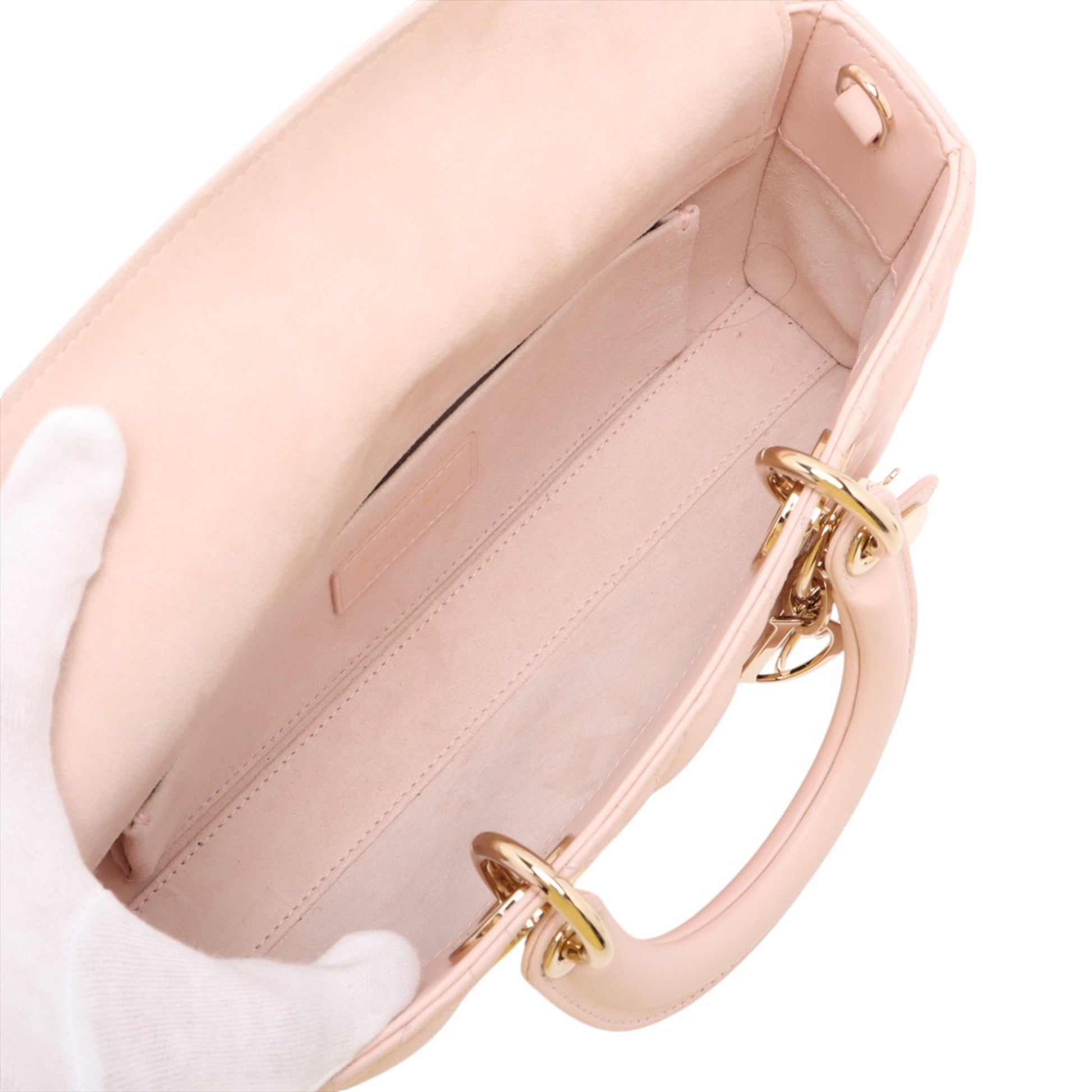 Dior Medium Lambskin Cannage Lady D Joy