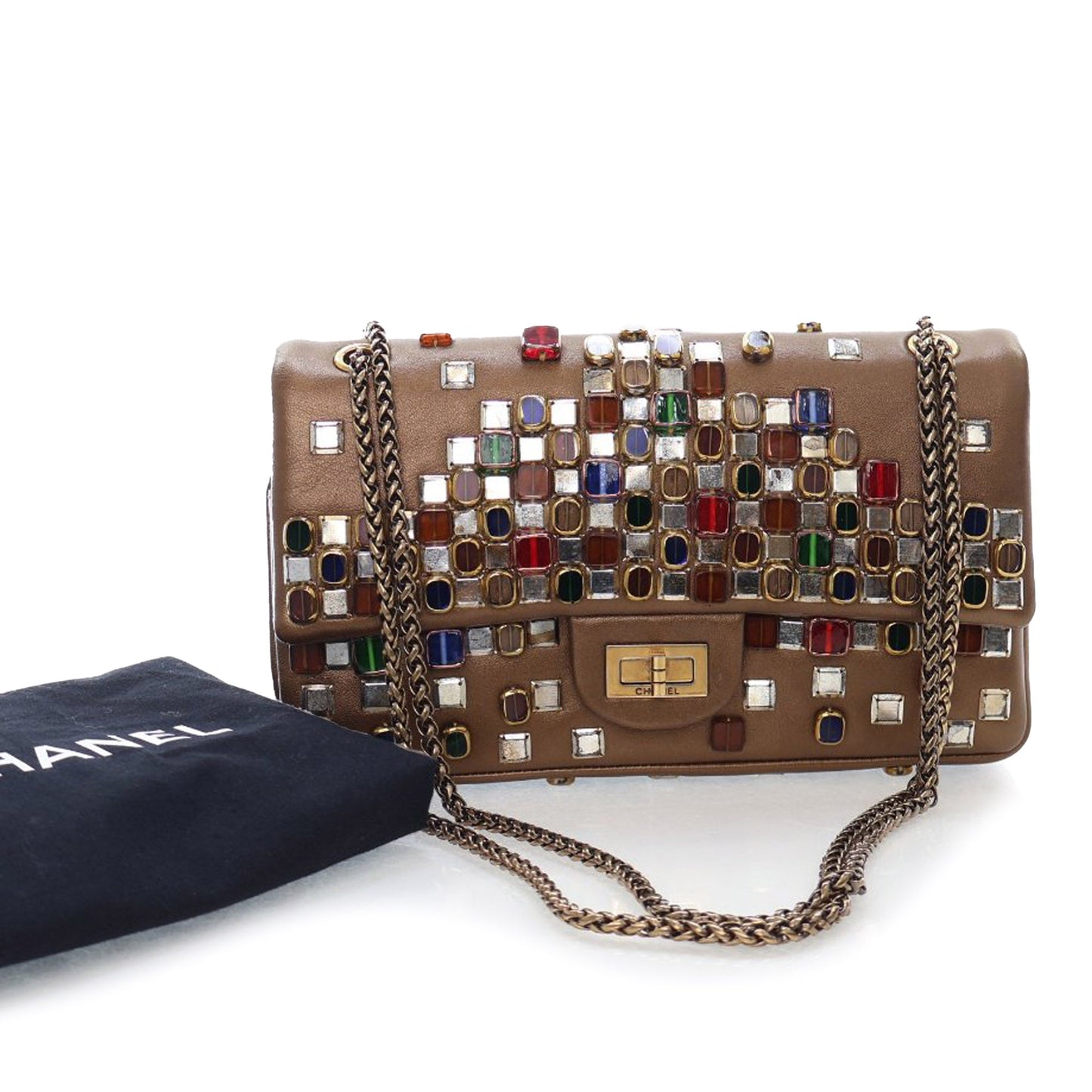 Paris Byzance Gripoix Bijoux Reissue 2.55 Calfskin Single Flap 225