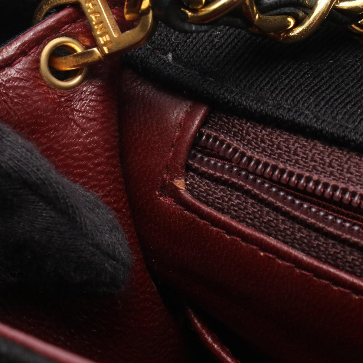 Chanel Mini Quilted Jersey and Lambskin Square Flap