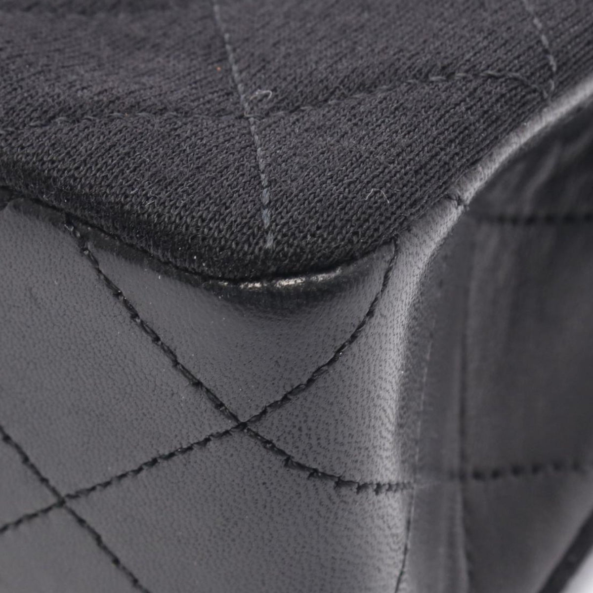 Chanel Mini Quilted Jersey and Lambskin Square Flap