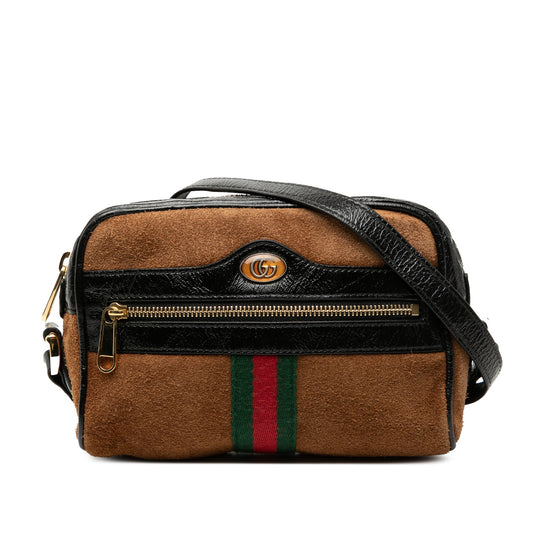 Gucci Mini Suede Web Ophidia Crossbody