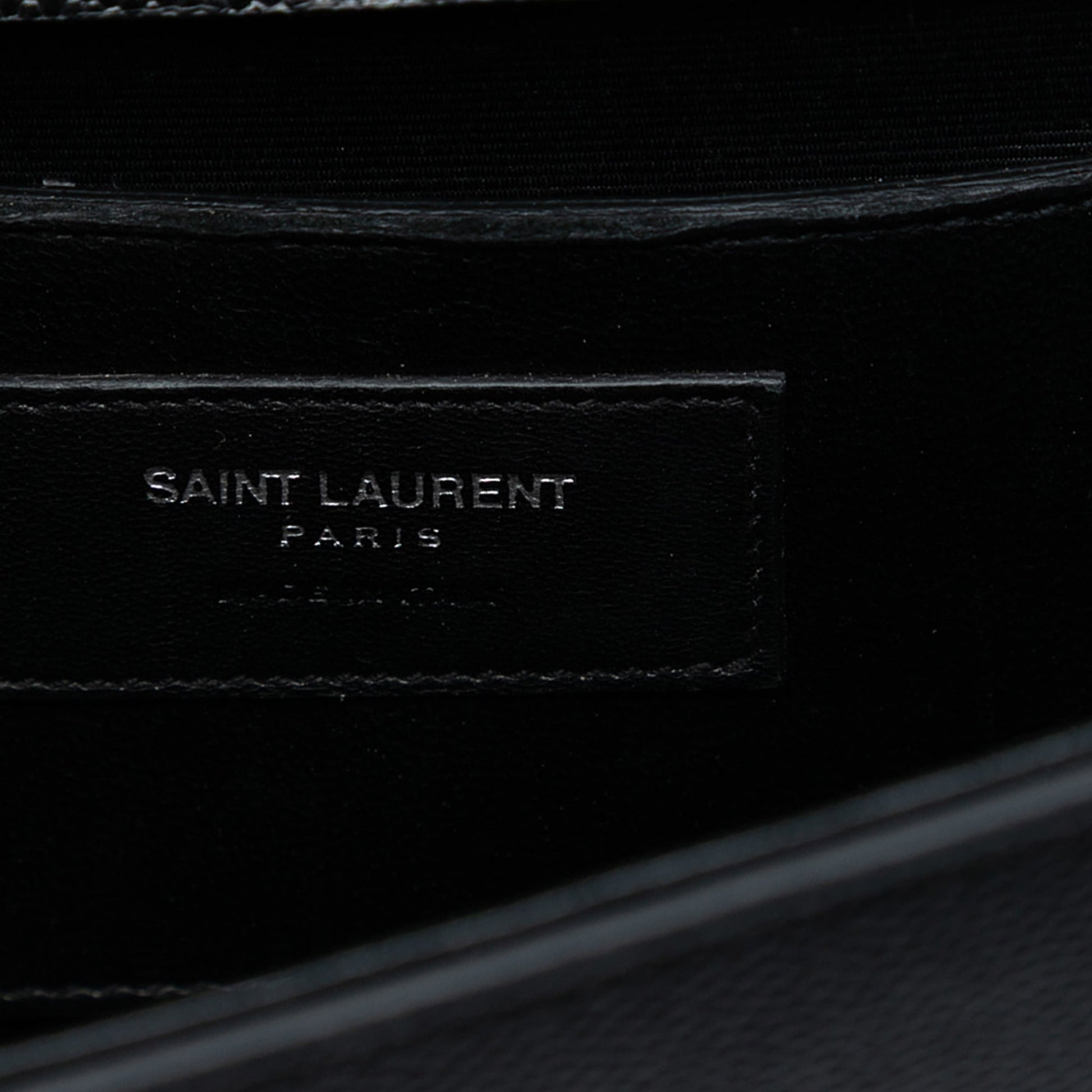 Saint Laurent Medium Grain De Poudre Studded Kate Crossbody