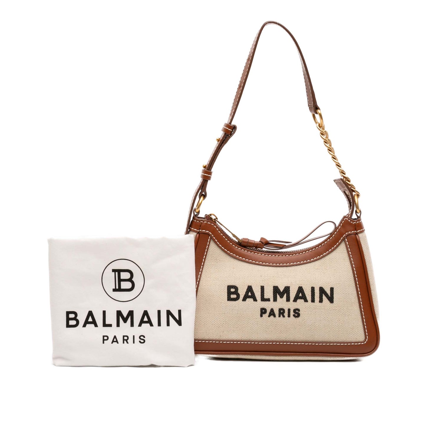 Balmain Canvas B Army Logo Shoulder Bag