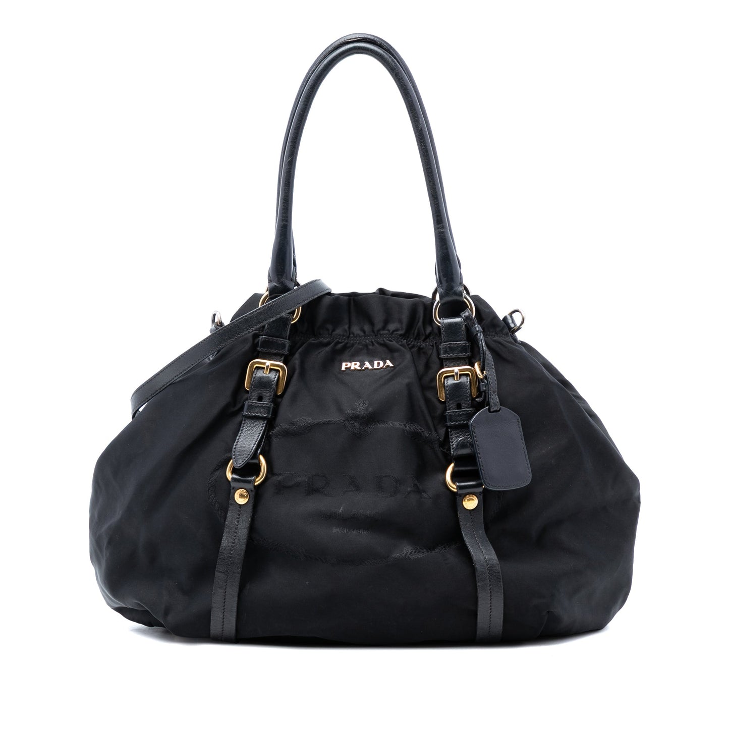 Prada Tessuto Canapa Logo Satchel